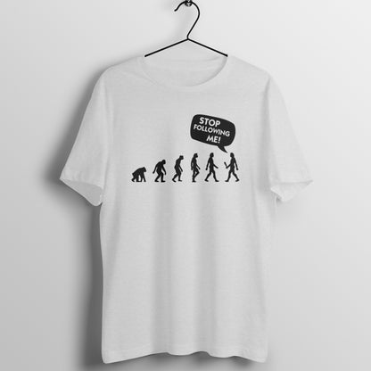 Evolution of man  Don't follow  me Printed T-Shirt