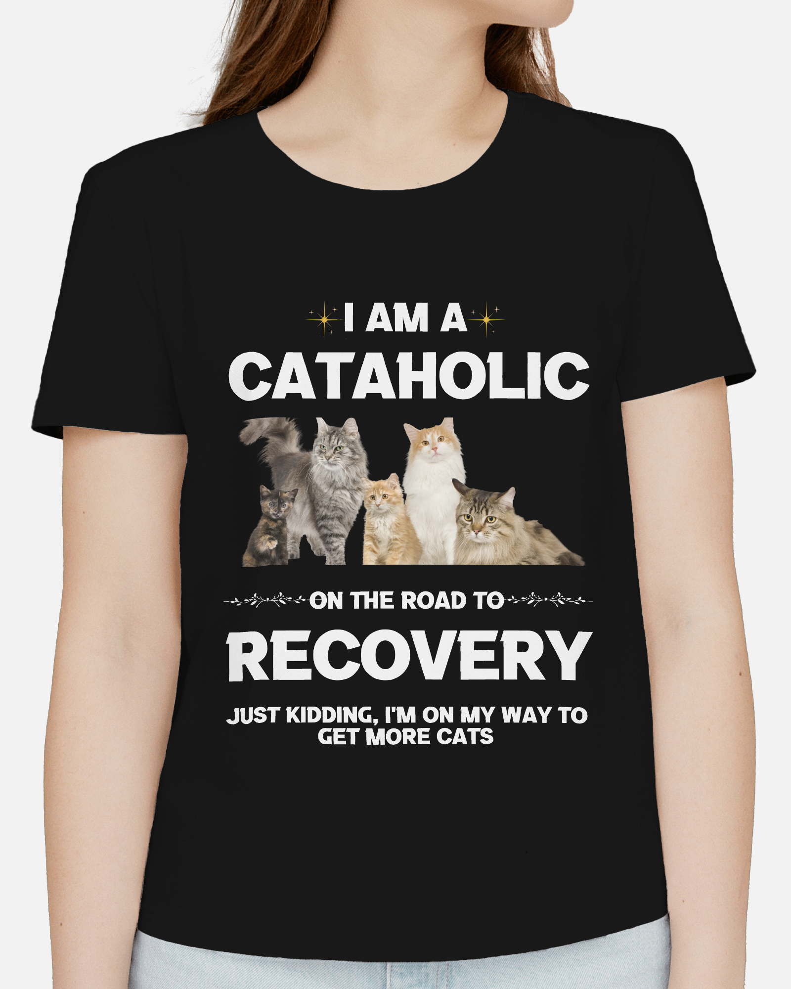 Cat-Cataholic shirt